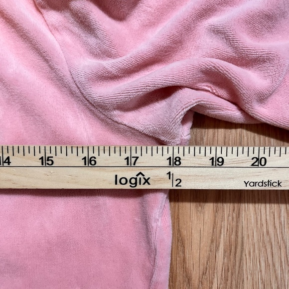 Juicy Couture Large Pink Full Zip Sweatshirt Hoodie - Picture 3 of 5